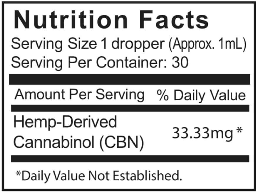 CBD Sleep Support Drops 1000mg